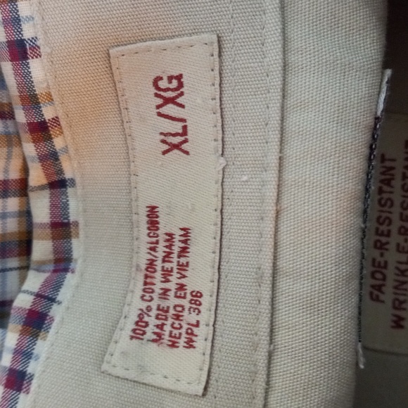 Haggar XL Plaid Long Sleeve Button Front Shirt Mens - Picture 10 of 13